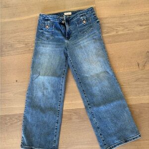 Kut from the Kloth Dark Blue Wide Leg Jeans